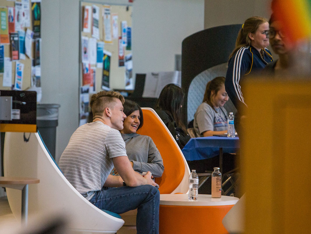 group of student gathered in the Student Activity Center